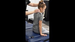 Young Gymnast Has Neck PAIN! #chiropractor #backpain #headaches #neckpain