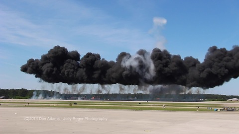 Thrilling air show explosions!