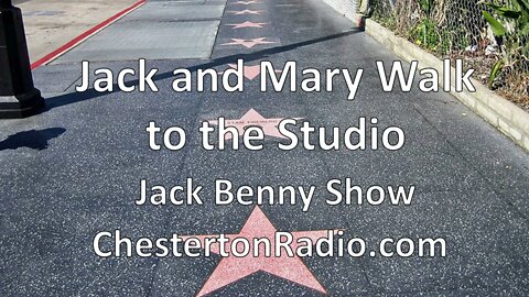 Jack and Mary Walk to the Studio - Jack Benny Show