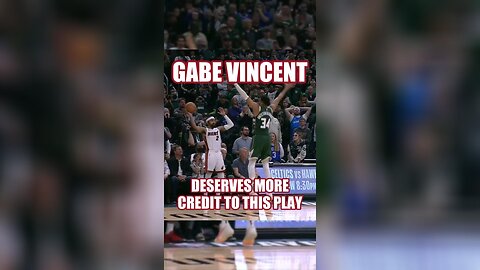 Gabe Vincent's Wild Inbound Pass To Jimmy Butler Deserves More Credit