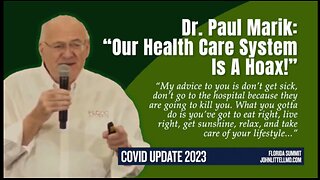 Dr. Paul Marik: "Our Health Care System Is A Hoax!"; Data and Facts Are Real Science-Red Pill!