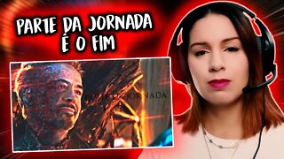 PARTE DA JORNADA É O FIM - TONY STARK - REACT