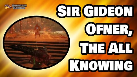 Sir Gideon Ofnir, The All Knowing Solo - Elden Ring