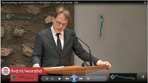 Van Houwelingen stelt hypocrisie en oorlogslust van de Navo aan de kaak.