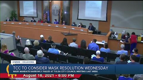 Tulsa City Council to consider mask 'resolution' after heated mandate debate