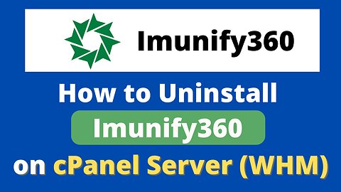 How to Uninstall Imunify360 from cPanel & WHM Server