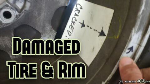 Damaged Tire & Rim