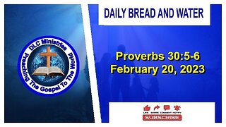 Daily Bread And Water (Proverbs 30:5-6)