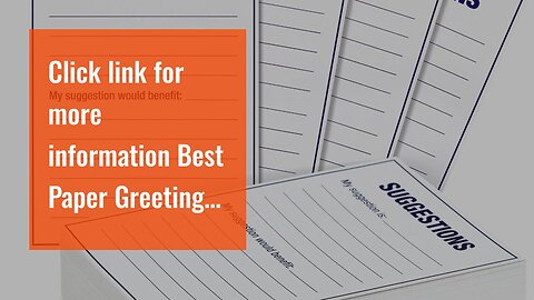 Click link for more information Best Paper Greetings 100-Sheet Bulk Suggestion Box Cards, 4 x 6...