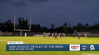 High School football play of the week