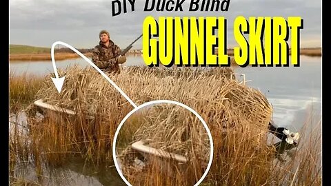 DIY Duck Hunting Boat Gunnel Skirt - Camouflage Your Boat Like a Pro!