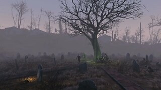 Wildwood Cemetery | Fallout 4 Halloween ASMR | Ghoulish Graveyard Ambience | 4 Hours