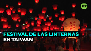 Festival de las Linternas en Taiwán atrae a multitudes con farolillos llenos de deseos