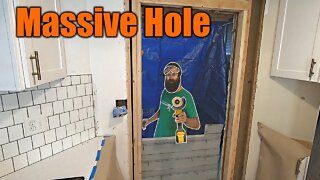 Will The Door Fit In This Hole? | Exterior Door Install | THE HANDYMAN |