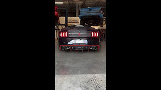 Mustang exhaust roars 🔥