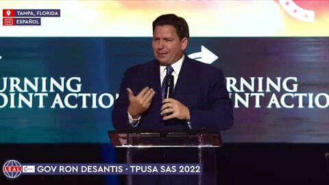 🇺🇸 Ron DeSantis · Discurso del 'Gobernador de América' en SAS 2022 de TPUSA, Florida [CC Español]