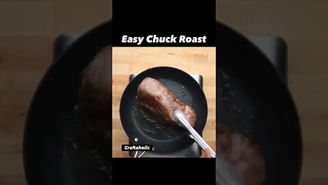 Easy Chuck Roast Recipe from Craftaholic on Facebook #easyrecipe #easydinner #crockpotrecipes