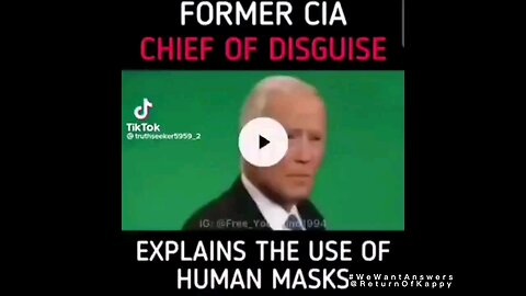 Former CIA explains how human masks are used….. Trust nothing, question everything.