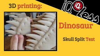 3D Printing: Dinosaur Skull Split Test