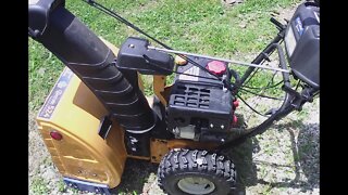 Cub Cadet 524 Snow Blower stuck engine....will it run again?