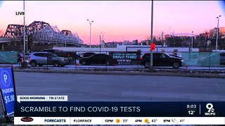 People in the Tri-State line up for weekend COVID tests