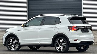 Volkswagen NEW T-Cross 2023 R-Line in 4K Pure White 18 inch Nevada walk around & Detail Inside