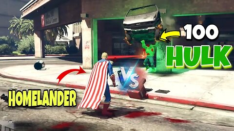 GTA 5 - Homelander Vs Hulk Epic Battle | #theboys | #gtav ‎