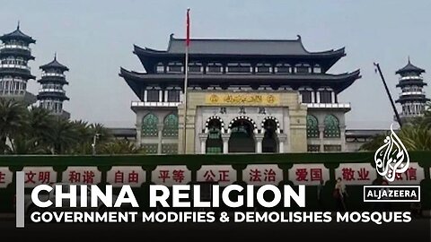 China's major mosque stripped of domes amid campaign to 'sinicise' Islam