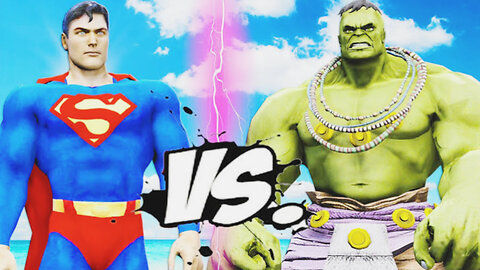 hunk man vs superman best video