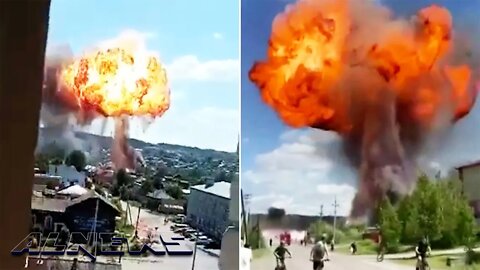 Very big gas explosion mysteriously triggered in Russia