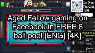 Aged Fellow gaming on Facebook in FREE 8 ball pool [ENG] [4K] 🎱🎱🎱 8 Ball Pool 🎱🎱🎱
