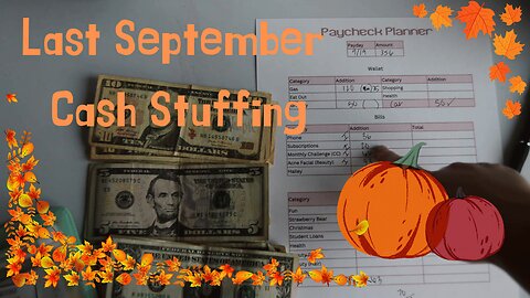 Last September Cash Stuffing|budgeting|#bcl