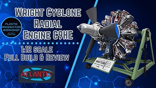 Wright Cyclone Radial Engine C9HE in 1/12 scale full build and review