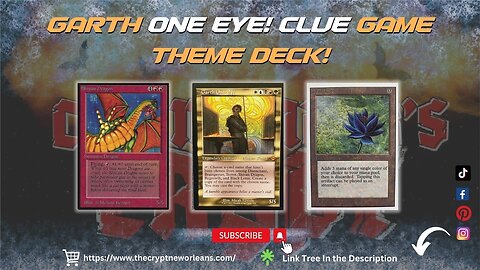 Garth One Eye! Clue Game Theme Deck! | CCNO