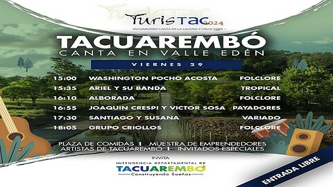 TurisTac 2024 - Tacuarembó canta en Valle Edén (29/03/2024)