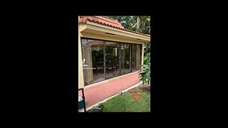 Sliding glass door repair; roller replacement and track refurbishing, in Boynton Beach Florida