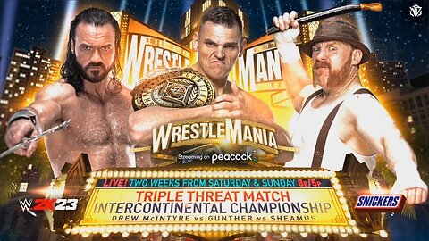 Gunther vs Drew McIntyre vs Sheamus highlights - WWE WrestleMania 39