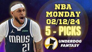 #UNDERDOGFANTASY | BEST PICKS FOR #NBA MONDAY | 02/12/24 | BEST BETS | #BASKETBALL | TODAY