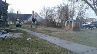 55 lb Dumbbell Snatch Throws