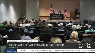 Chula Vista mayoral candidates face off in debate forum at local library