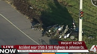 Critical injuries reported after wreck near 175th and Highway 169