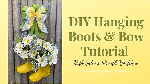 Spring Decor for your Front Door | Crafting for Beginners | How to Make a Bow | Bow Tutorial