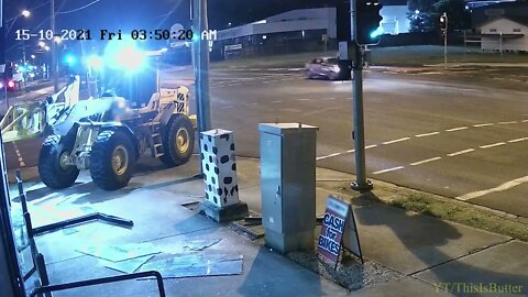 Man Leads Police On Chase After Allegedly Stealing Tractor To Raid Store And Steal Motorcycles