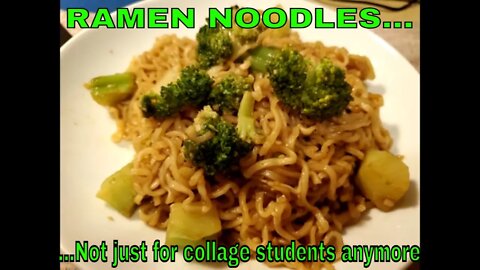 What's cooking with the Bear? Sesame garlic Ramen with broccoli. #ramennoodles #quickmeal