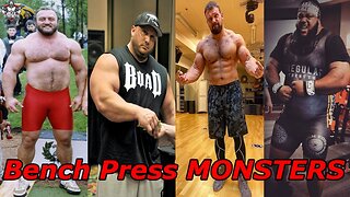 𝐏𝐑𝐎𝐆𝐑𝐄𝐒𝐒𝐈𝐎𝐍 of the Bench Press 𝑾𝑶𝑹𝑳𝑫 𝑹𝑬𝑪𝑶𝑹𝑫 - Bench Press Monsters !!