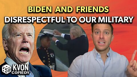 Biden & Friends Disrespect Our Troops, Trump Puts Hat Back On (K-von asks, "See the difference?")