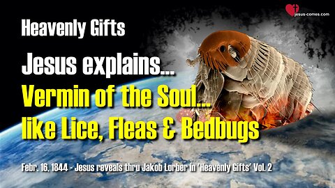 Vermin of the Soul like Lice, Fleas and Bedbugs... Jesus explains ❤️ Heavenly Gifts thru Jakob Lorber