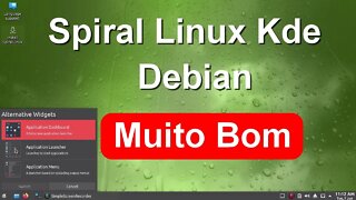 Spiral Linux Kde. Uma Seleção de Spins do Debian. Distro Muito leve e Super Estável.