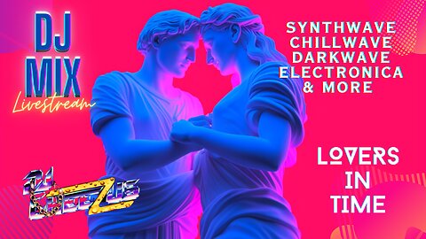 Synthwave Chillwave Darkwave Electronica & more DJ MIX LIVESTREAM #19 with Visuals