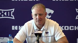 Kansas State Football | Chris Klieman gives update on the running back position